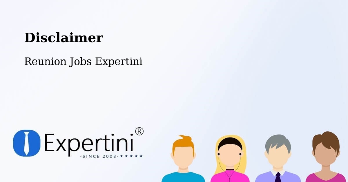 Disclaimer – La Saline - Reunion Jobs Expertini